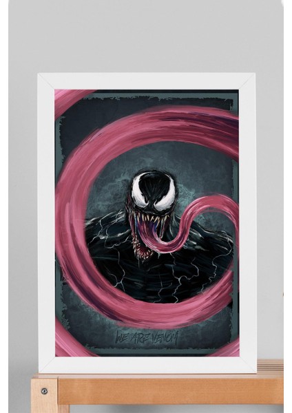 Venom Çerçeveli Tablo - Marvel Film Posteri Tablo