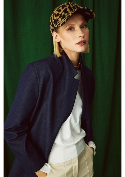 Pıenza Lacivert Blazer Kadın Ceket