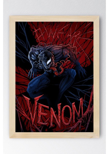 Venom Çerçeveli Tablo - Marvel Film Posteri Tablo