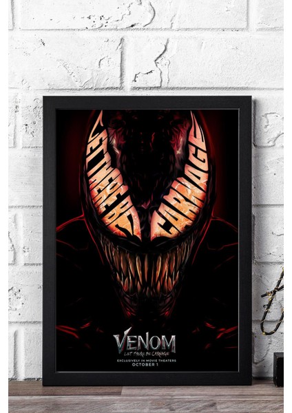 Venom Çerçeveli Tablo - Marvel Film Posteri Tablo