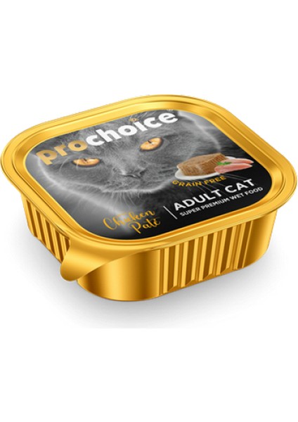 Prochoice 100 gr x 16 Adet Yetişkin Kediler Için, Tahılsız, Tavuk Etli Ezme 11