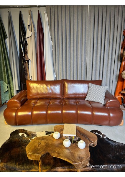 Narven Hakiki Deri Modern Koltu