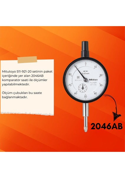 511-921-20 Silindir Komparatörü Seti 18-150 mm fiyatları