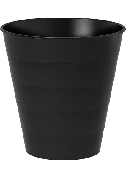 2 Adet Çöp Kovası 28 x 28 cm Ikea 2'li Çöp Kutusu Seti Plastik Kova Seti Hacim: 10 Litre Siyah-Beyaz
