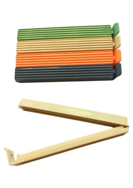 8'li Çok Renkli Pratik Poşet Klipsi, Paket, Ambalaj, Torba, Çanta Kapatıcı Plastik Kilidi, Mandalı (Karışık) fiyatları