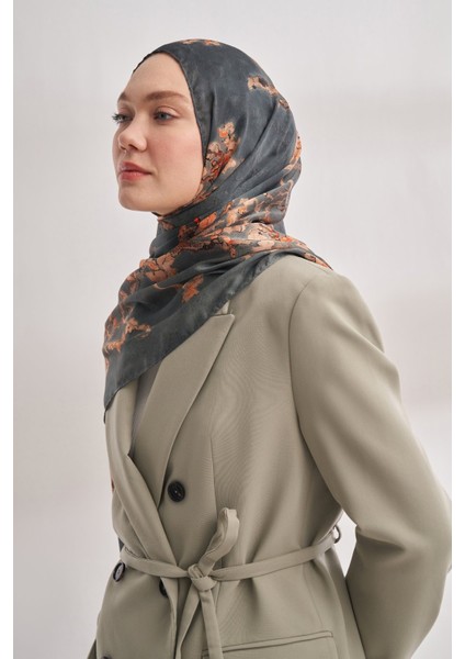 Van Gogh Imzalı Ünlü Almond Blossoms Desen Şal - Sis Mavisi fiyatları