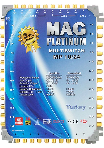 10*24 Kaskatlı Uydu Santrali Mag Platınum (4886)