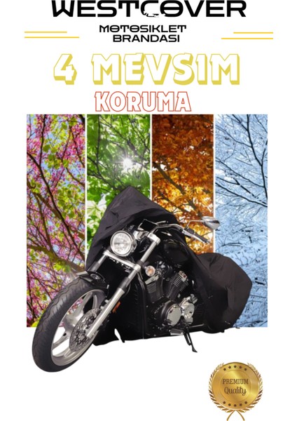 Arora Safari Pro 125CC Arka Çanta Uyumlu Siyah Motosiklet Brandası,örtüsü