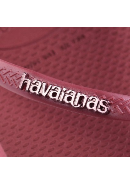 Slim Square Logo Metallic Amaranto 39-40