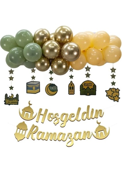 Özel Seri Krom Balonlu Ramazan Seti