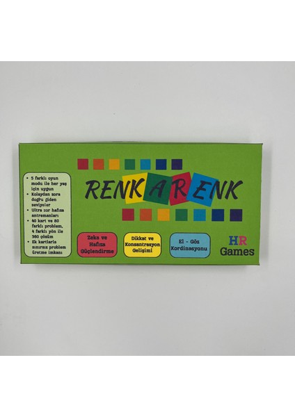 Renkarenk Zeka ve Hafıza Geliştirici Eşleştirme Oyunu fiyatları