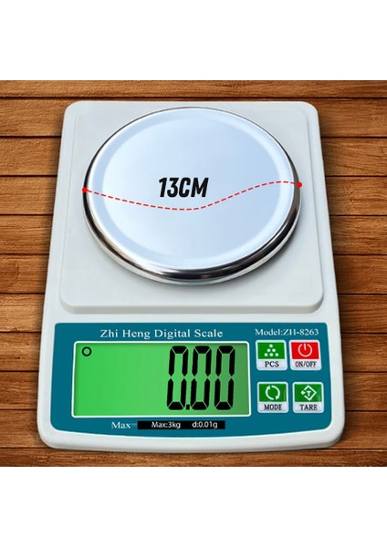 ZH-8263 Dijital Hassas Terazi (3kg / 0.01GR) fırsatları