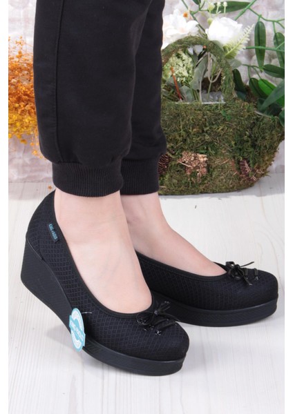 King Annabel Rahat Hafif Anatomic Insole Taban Dolgu Topuk Kadın Ayakkabı