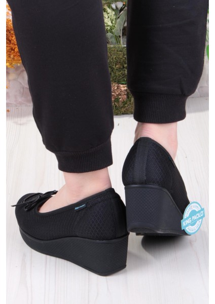 King Annabel Rahat Hafif Anatomic Insole Taban Dolgu Topuk Kadın Ayakkabı