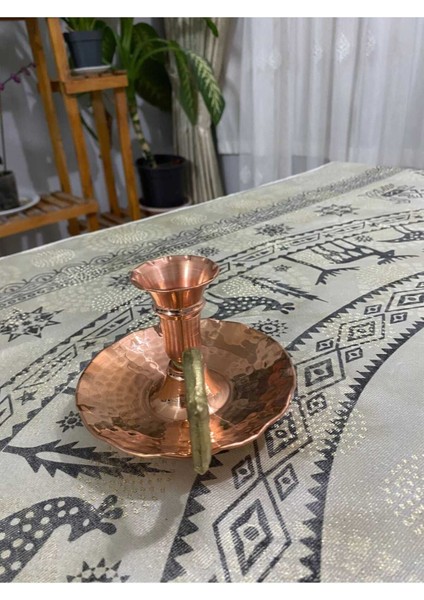 Bakır Parlak Mumluk Küçük