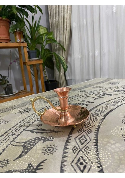 Bakır Parlak Mumluk Küçük