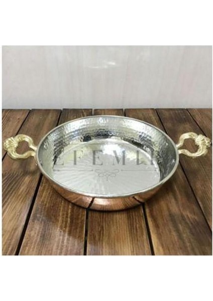 Bakır Dövme Tava 22 cm
