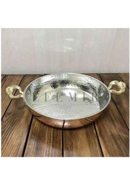 Bakır Dövme Tava 22 cm
