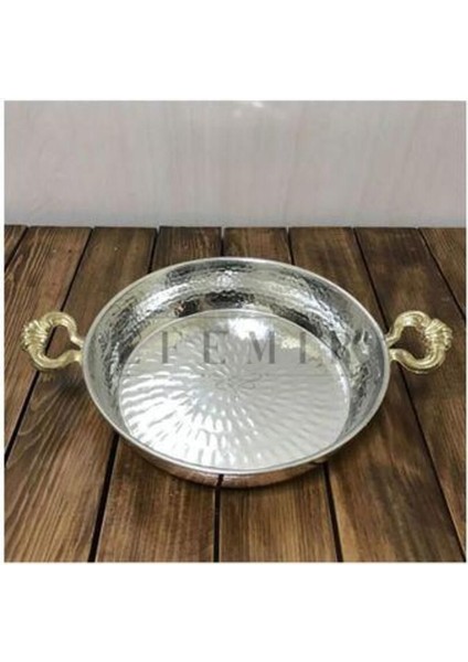 Bakır Dövme Tava 22 cm
