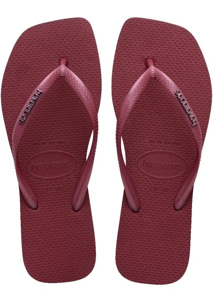 Slim Square Logo Metallic Amaranto 41-42