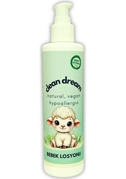 Doğal ve Vegan Bebek Losyonu 250ML – Çiçek Kokulu Doğal Bakım indirimleri