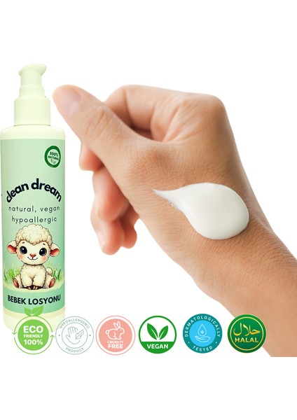 Doğal ve Vegan Bebek Losyonu 250ML – Çiçek Kokulu Doğal Bakım fiyatları