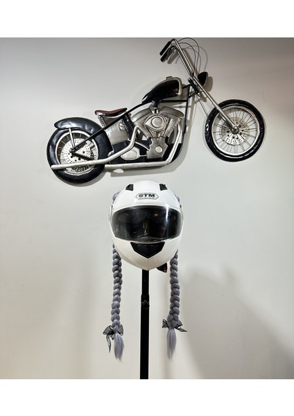Motor & Motosiklet Kask Dış Aksesuar Çift Gri Örgü Saç fiyatları