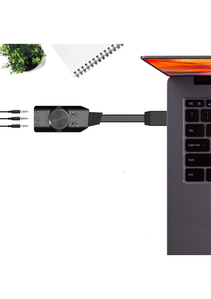 ST-677 Plextone Gs3 Lol Mikrofon Destekli 7.1 Dönüştürücü USB Harici Ses Kartı