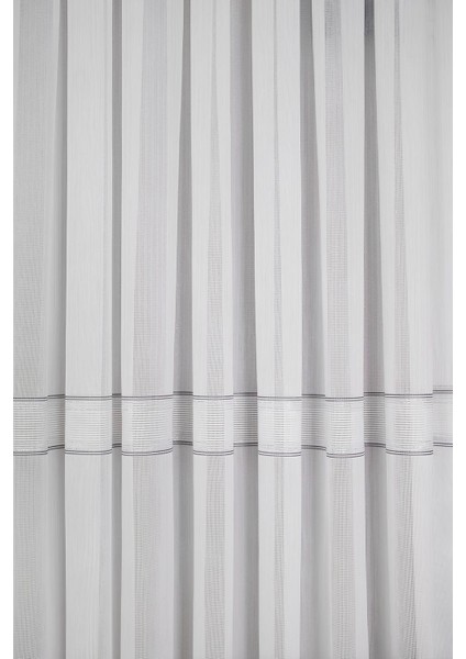 Taç Zara Tül Dökümlü Kırışmaz 1x3 Sık Pile Salon & Oturma Odası Perdesi