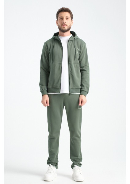 Haki Erkek Eşofman Takımı Mevsimlik Luxe Kalite Pamuklu fiyatları
