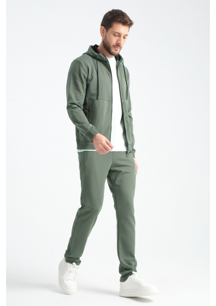 Haki Erkek Eşofman Takımı Mevsimlik Luxe Kalite Pamuklu indirimleri