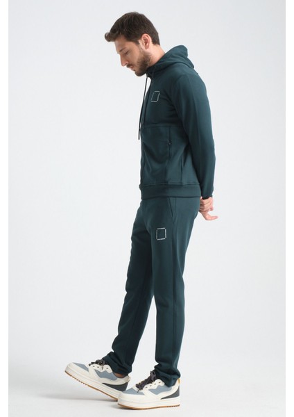 Koyu Yeşil Erkek Eşofman Takımı Mevsimlik Luxe Kalite Pamuklu indirimleri