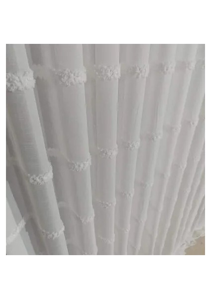 Taç Bohemya Keten Tül Dökümlü Kırışmaz 1x3 Sık Pile Salon & Oturma Odası Perdesi fiyatları