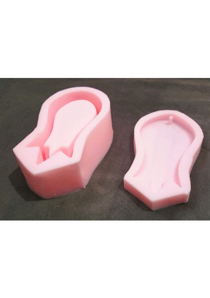 Lale Şeklinde Kutu 14CM Silikon Kalıp K-089