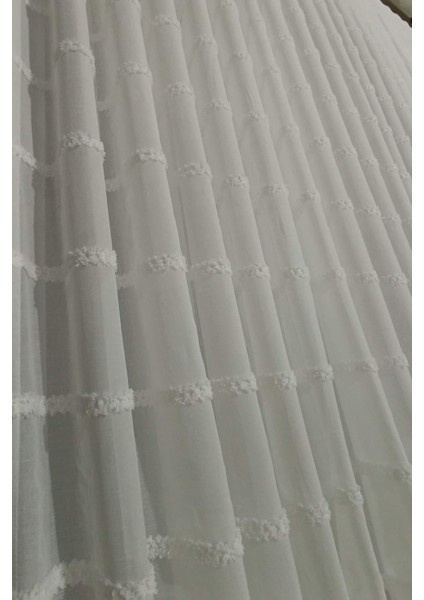 Taç Bohemya Keten Tül Dökümlü Kırışmaz 1x3 Sık Pile Salon & Oturma Odası Perdesi modelleri