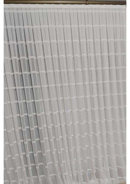 Taç Bohemya Keten Tül Dökümlü Kırışmaz 1x2 Orta Pile Salon & Oturma Odası Perdesi fırsatları