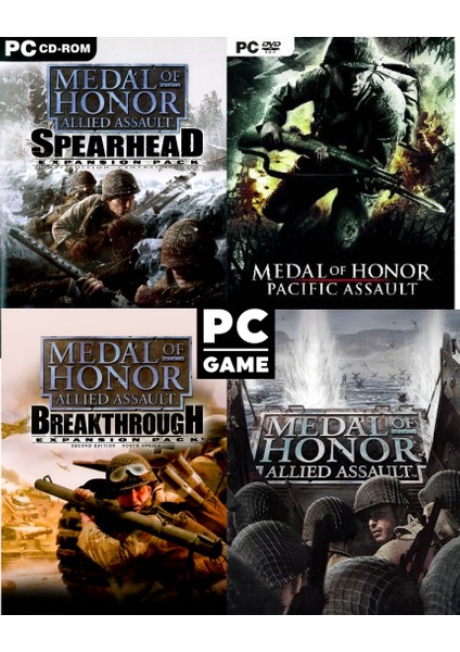 Pc Game Windows Uyumlu Medal Of Honor Assault 4 Seri Bir Arada Bilgisayar Oyunu