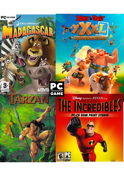 Vol3 Pc Game Windows Uyumlu 4 Lü Çocuk Oyunları Seti Bilgisayar Oyunu DVD