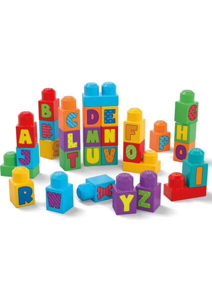 HRR60 Mega Bloks Alfabeli Blok Çantası 30 Parça +1 Yaş