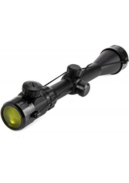 3-9X40 Zoomlu Çıft Işıklı Dürbünü Montaj Kelepçeli