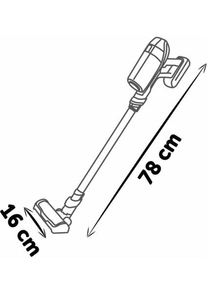 Sesli Rowenta x Force Flex Elektrikli Süpürge 78 cm
