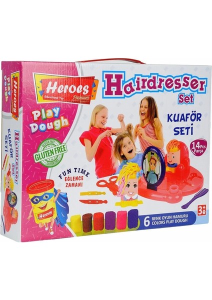 ERN-576 Heroes Kuaför Oyun Hamuru Seti - Eren Eğitici Oyuncak