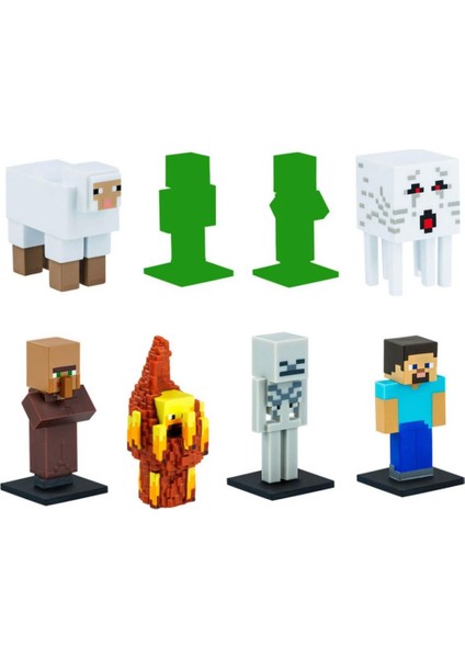 Minecraft 3D Figür Kalem Başlığı Toppeez 8'li