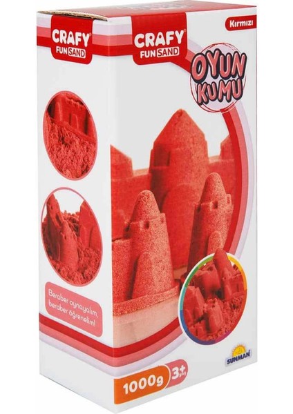 Fun Dough Kinetik Kum 1000 G Kırmızı