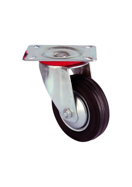 Servis Tekeri - Tablalı Siyah Döner - Çap 150 mm