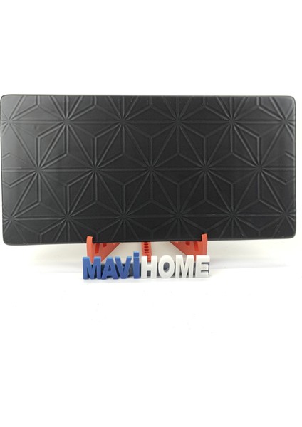 Siyah Porselen 32 x 16 cm Peynir Tabağı Tekli