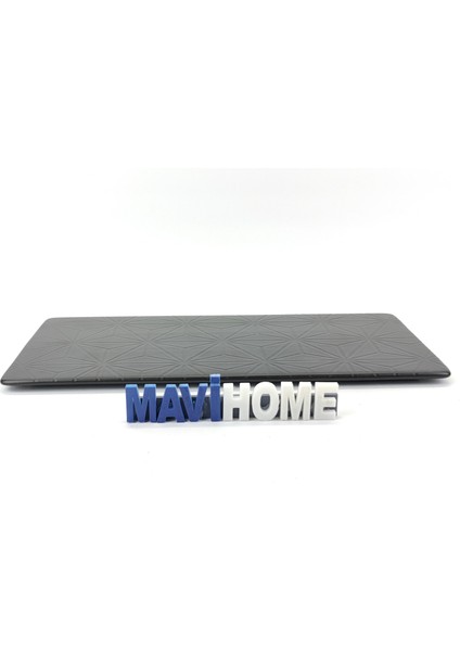Siyah Porselen 32 x 16 cm Peynir Tabağı Tekli