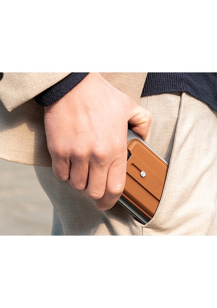 Iphone Magsafe Standlı Cüzdan Halolock™ Geo Apple Find My Lisanslı - Kahverengi
