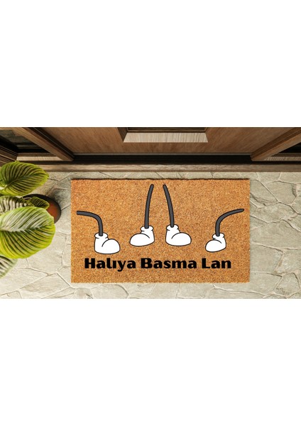 Kapı Önü Paspası Özel Tasarım Koko Model Halıya Basma Lan PK-1548