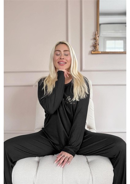 Siyah Dreams Dublin Uzun Kollu Kadın Pijama Takımı fiyatları